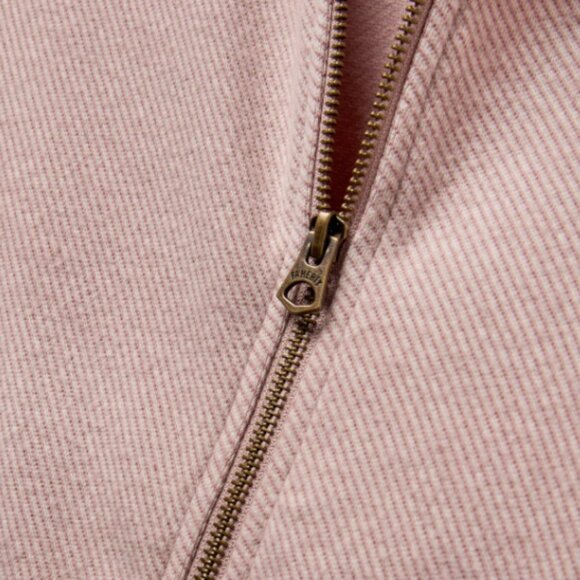 Faherty Legend™ Lounge Full Zip - Blush Twill Sweatshirt - Picture 6 of 11